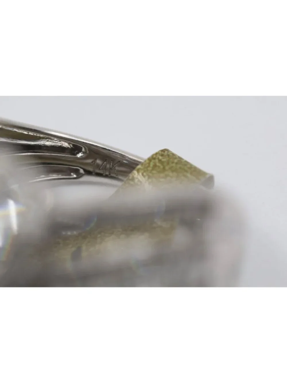 EFFY 14K White Gold 2.00ct Round Baguette Diamond Woven Crossover Ring - Size 7